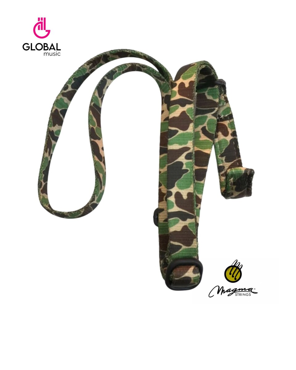 Correa Ukelele Magma Polyester Camuflada Puntera 07msu05 