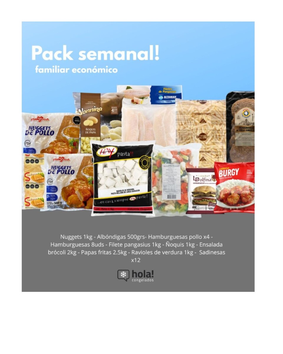 PACK SEMANAL FAMILIAR ECONÓMICO 