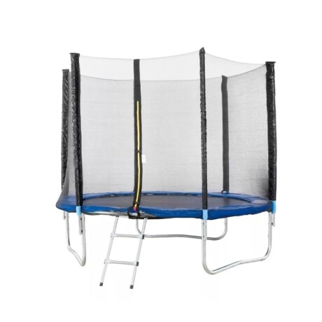 Cama Elástica c/Protección 3.06m - Red Exterior y Escalera Negro
