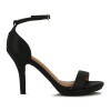 Sandalia Formal Mujer Vizzano Taco Alto Con Pulsera Negro