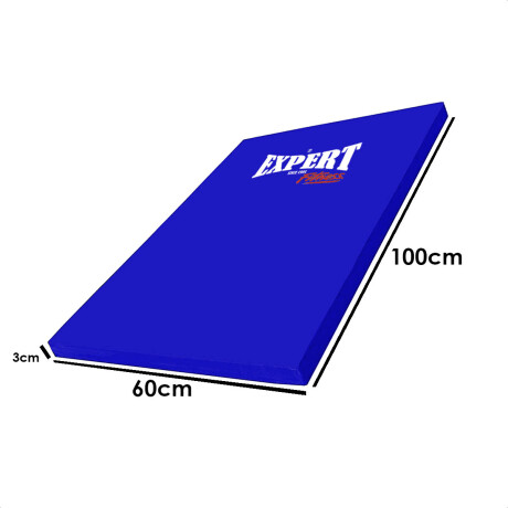 Colchoneta Cuerina C/ Cierre 100x60cm Gimnasia Yoga Azul