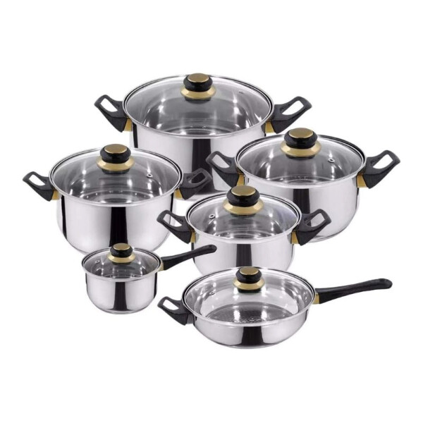 BATERIA DE COCINA KASSEL KS-INOX12 12 PIEZAS F BATERIA DE COCINA KASSEL KS-INOX12 12 PIEZAS F