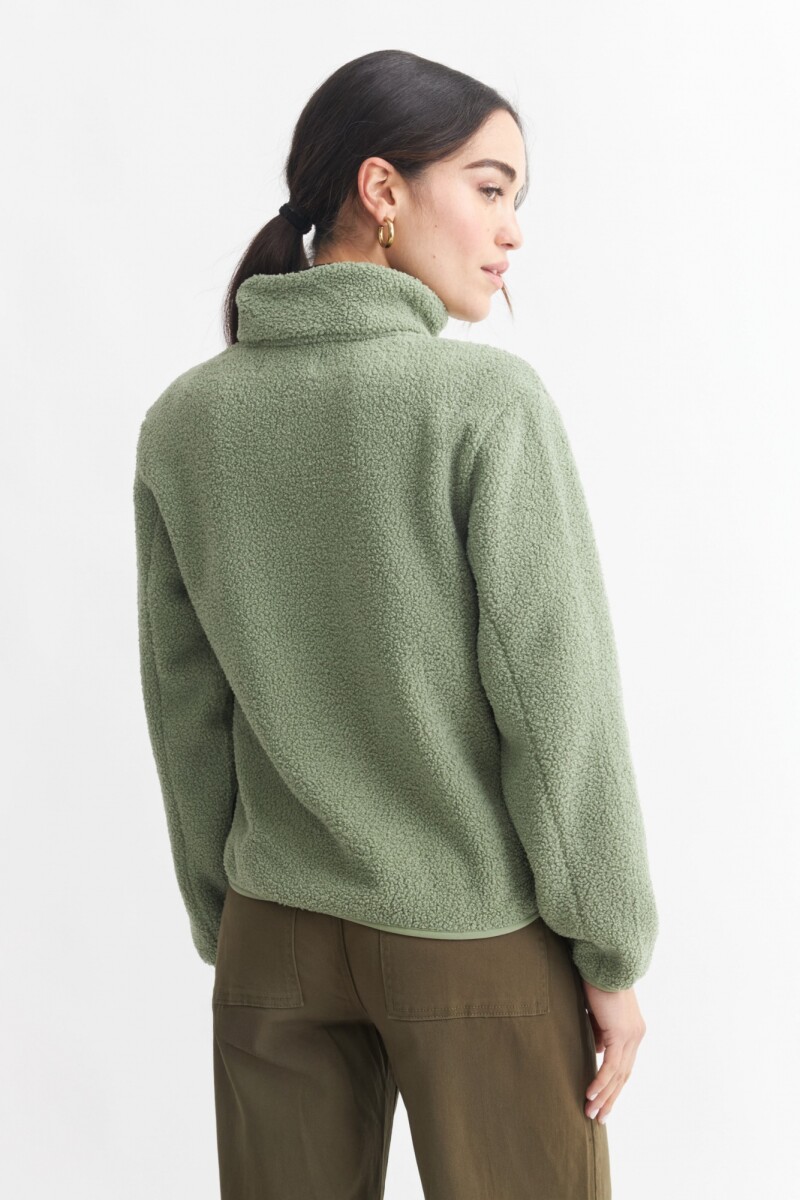 Campera en corderito VERDE