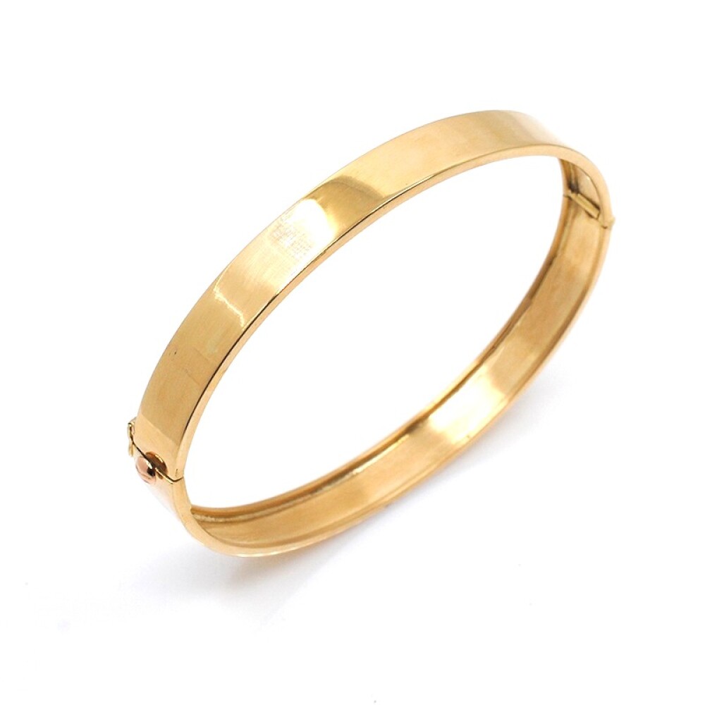 Pulsera esclava rigida en oro 18k amarillo Pulsera esclava rigida en oro 18k amarillo