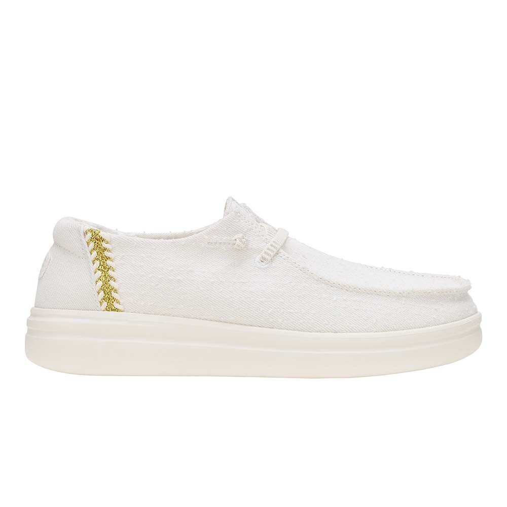 Wendy Rise Perf Canvas - Mujer White