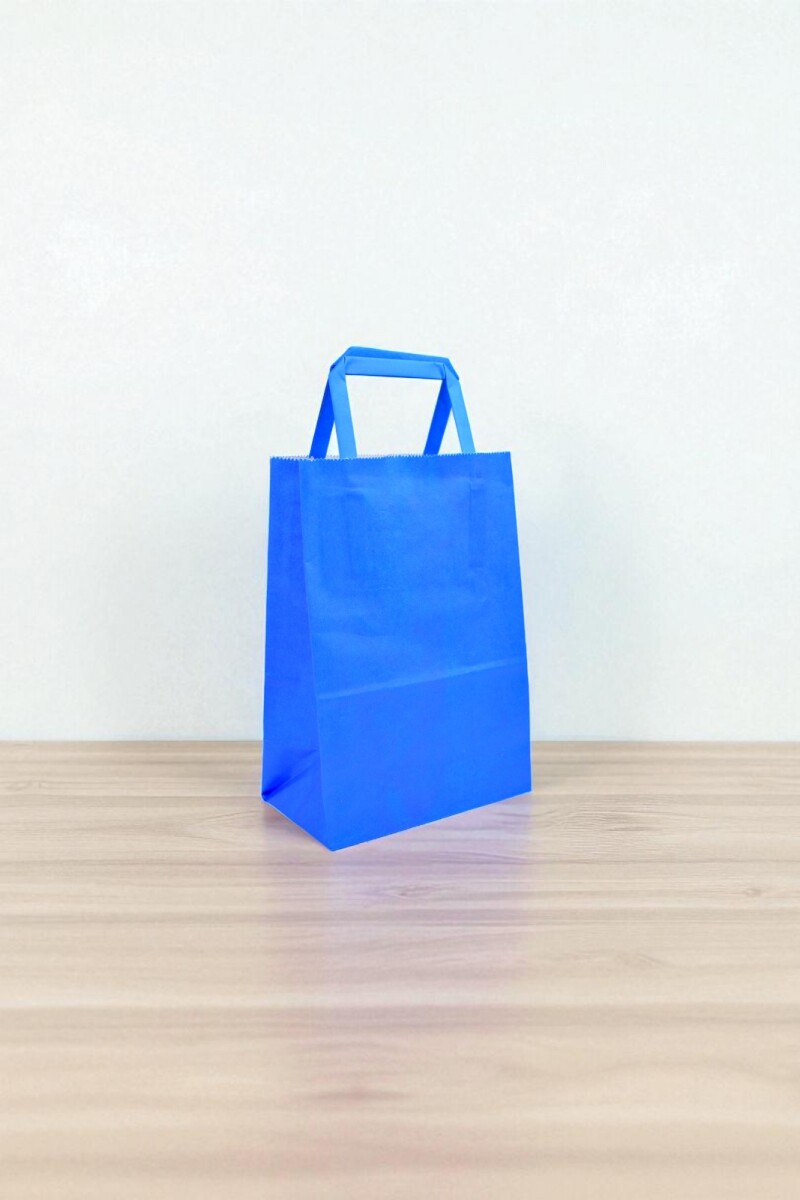 Bolsa lisa acuario 14x08x20 cm - AZUL 