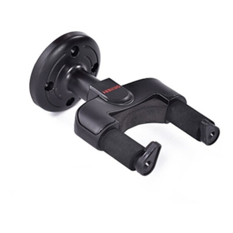 Soporte De Pared C/tranca Para Guitarra Bajo Premium Ukelele Negro