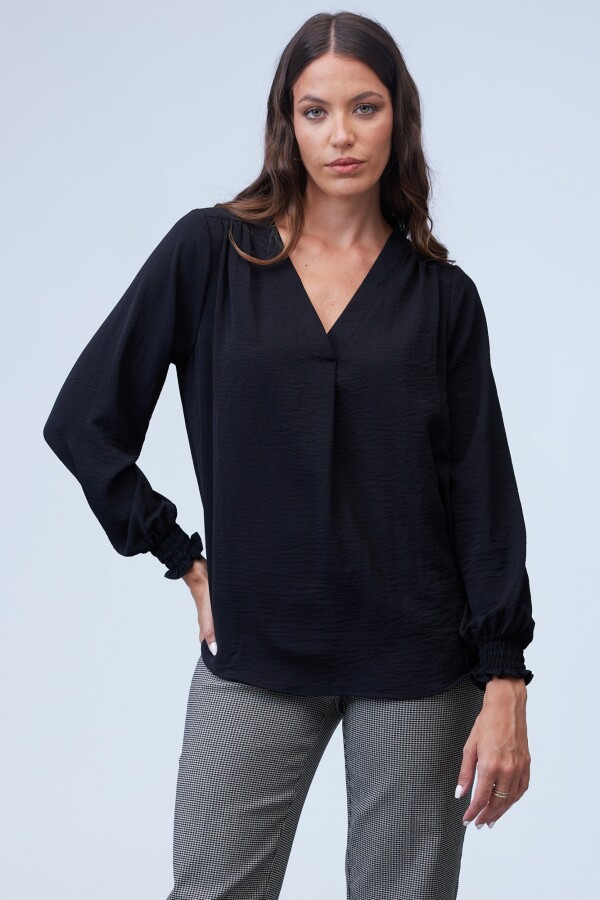 Blusa Frunces NEGRO