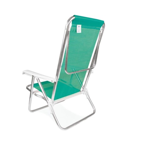 Set X2 Sillas Reclinables 8 Posiciones Aluminio 100Kg PVC Verde