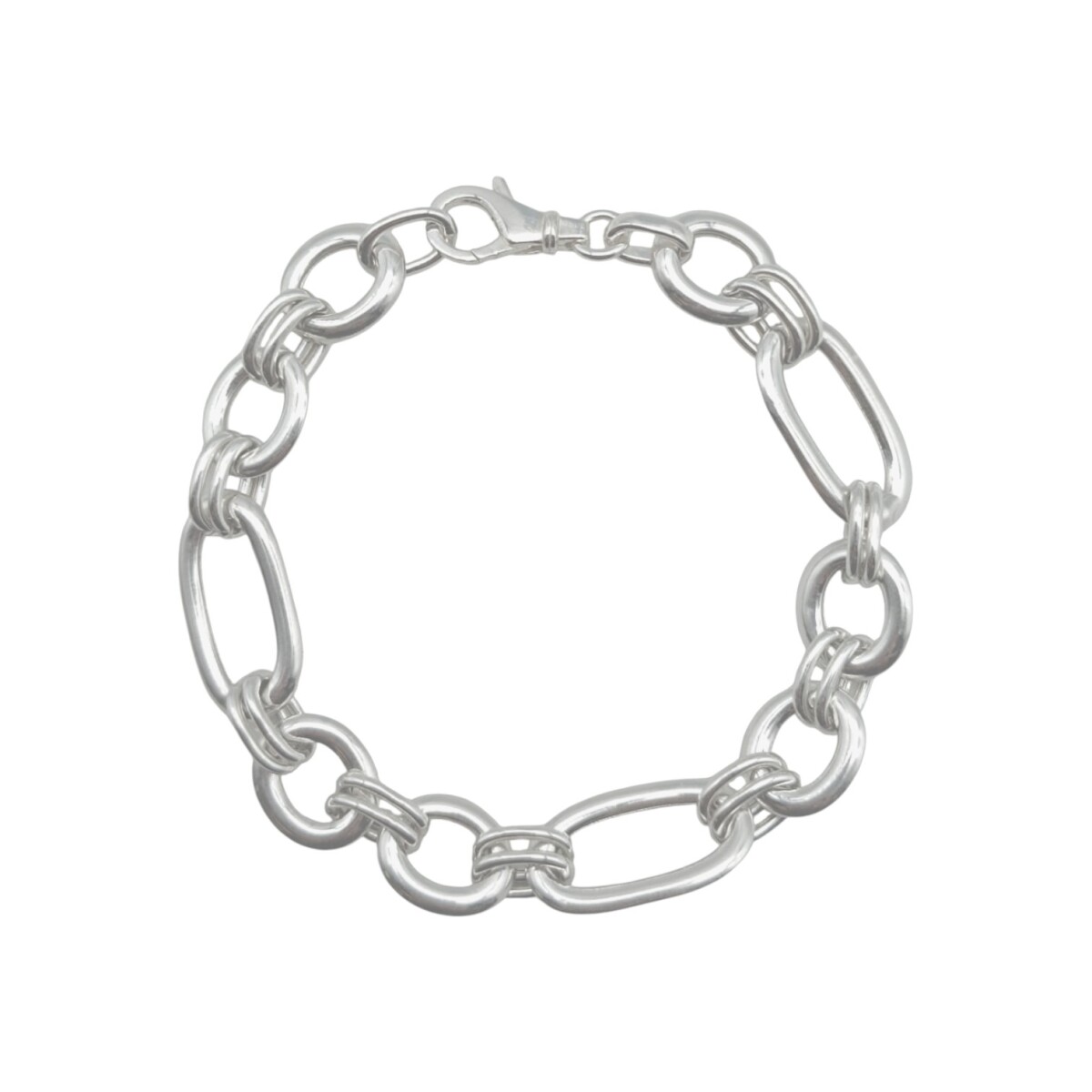 Pulsera oval - Plata 925 - Sin piedra - PU3857 - sinpiedra 