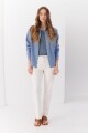 CAMISA JEAN BOTON AZUL