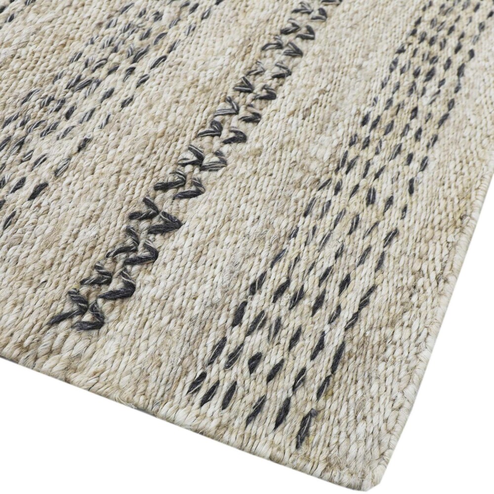ALFOMBRA YUTE-Y-LANA GRIS NOVILLE