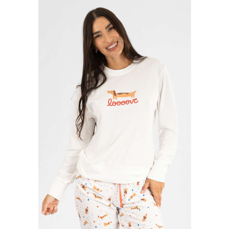 Pijama Love Dog Beige