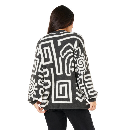 Buzo Rip Curl Sunset Luau Knit Crew - Multicolor Buzo Rip Curl Sunset Luau Knit Crew - Multicolor