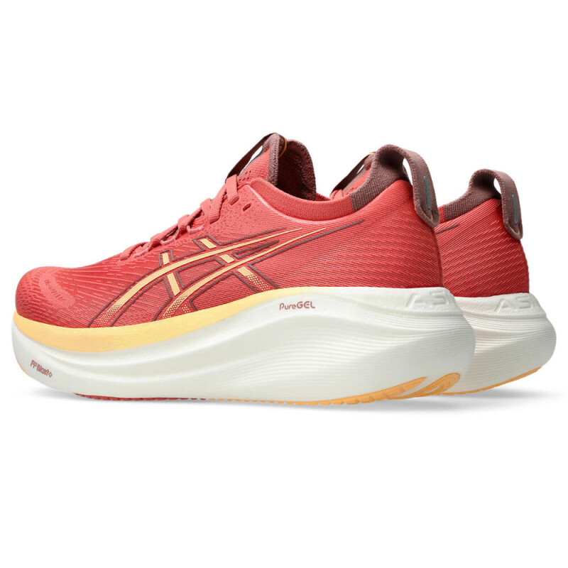 Zapatillas Running Gel-Nimbus 27 Mujer Dark Pink Clay/orange Glow