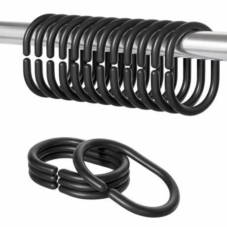 CORTINA DE BAÑO NEW YORK NEGRO