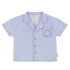 SS25.RP2501B Camisa De Jean Manga Corta Para Niños Piupiuchick - 12 Meses