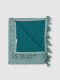 Toalla De Flor Estampada Azul Claro