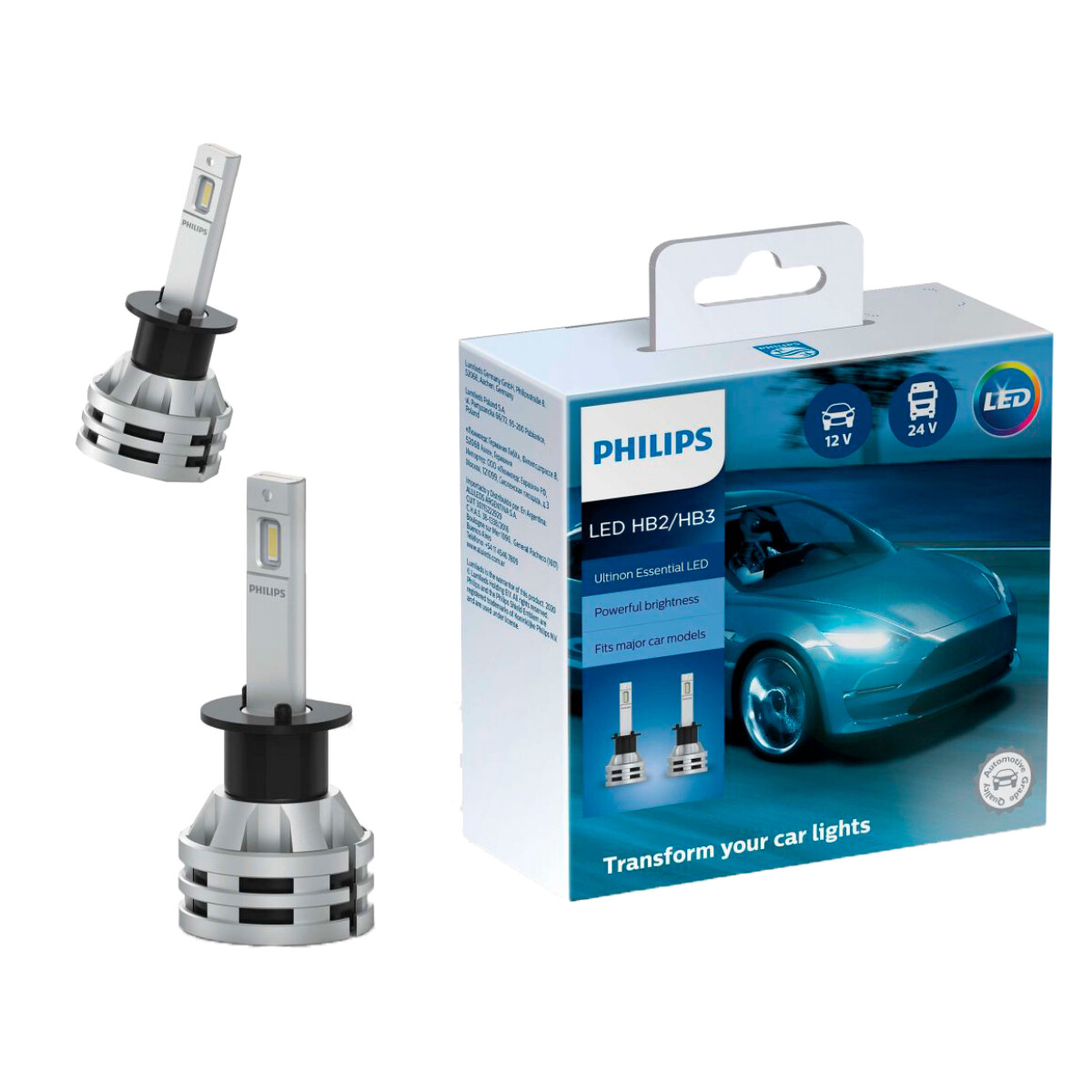 LAMPARA - LED 9005 9006 12-24V 1550LM 1500HS ULTINON ESSEN PHILIPS 