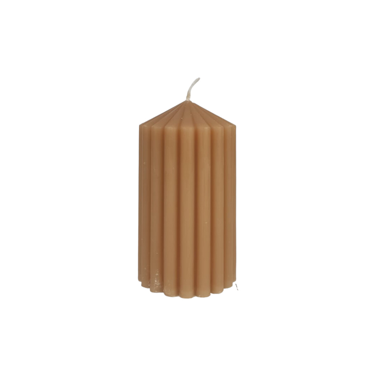 Vela redonda con textura - Marron 