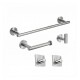 Set Accesorios Baño Completo 5 Pcs Acero Inox Toallero Set Accesorios Baño Completo 5 Pcs Acero Inox Toallero