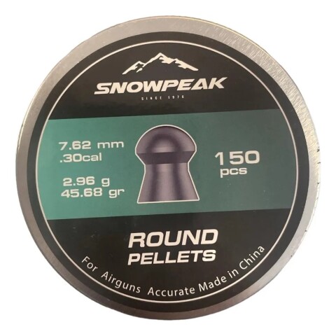 Chumbos Snowpeak 7,62mm 150pcs Chumbos Snowpeak 7,62mm 150pcs
