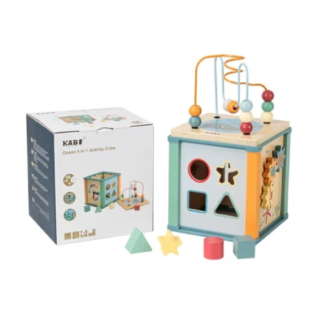 Cubo Didáctico Multifunción Madera AK0107 001