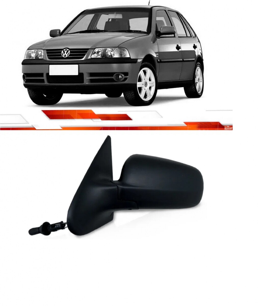ESPEJO IZQUIERDO SAVEIRO / GOL G3 / G4 99/09 4 PUERTAS CONTROL MANUAL 