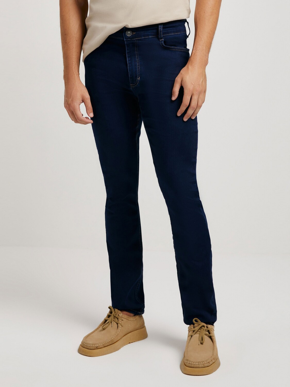 PANTALÓN DE JEAN MASCULINO CON ELASTANO - AZUL — Hering