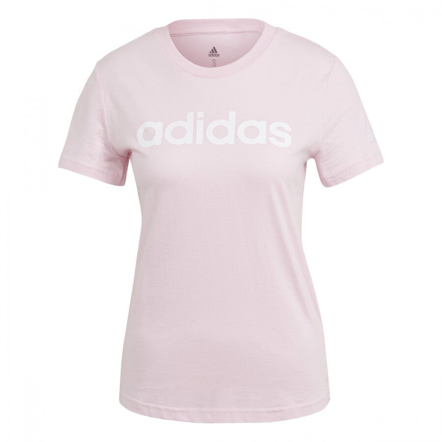 Remera de Mujer Adidas Wns Logo Rosa - Blanco