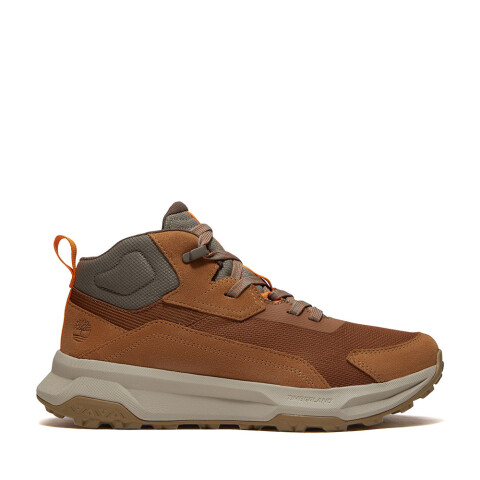 Mid Lace Up Sneaker Medium Brown Suede