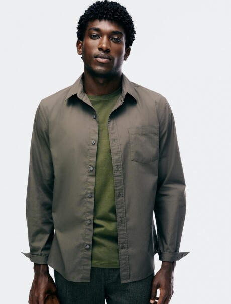 CAMISA BÁSICA MASCULINA VERDE