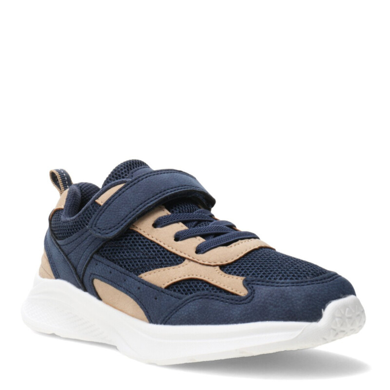 Championes de Niño Croco Kids RIANS con cordones y velcro Azul Marino