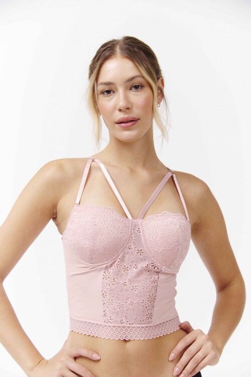 Bustier Artemisa Rosado