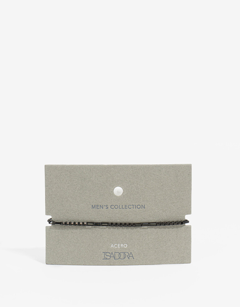 Pulseras Flexibles Metal Pulsera Acero Men´s Collection - Negro