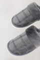 Pantufla men 24 Gris oscuro