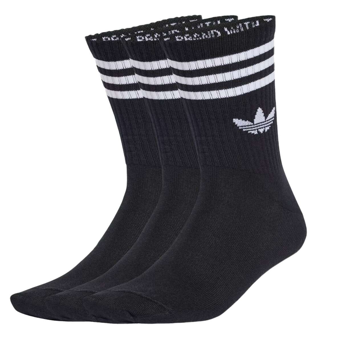 Medias Adidas 3S Crew S 3 pack - Negro 