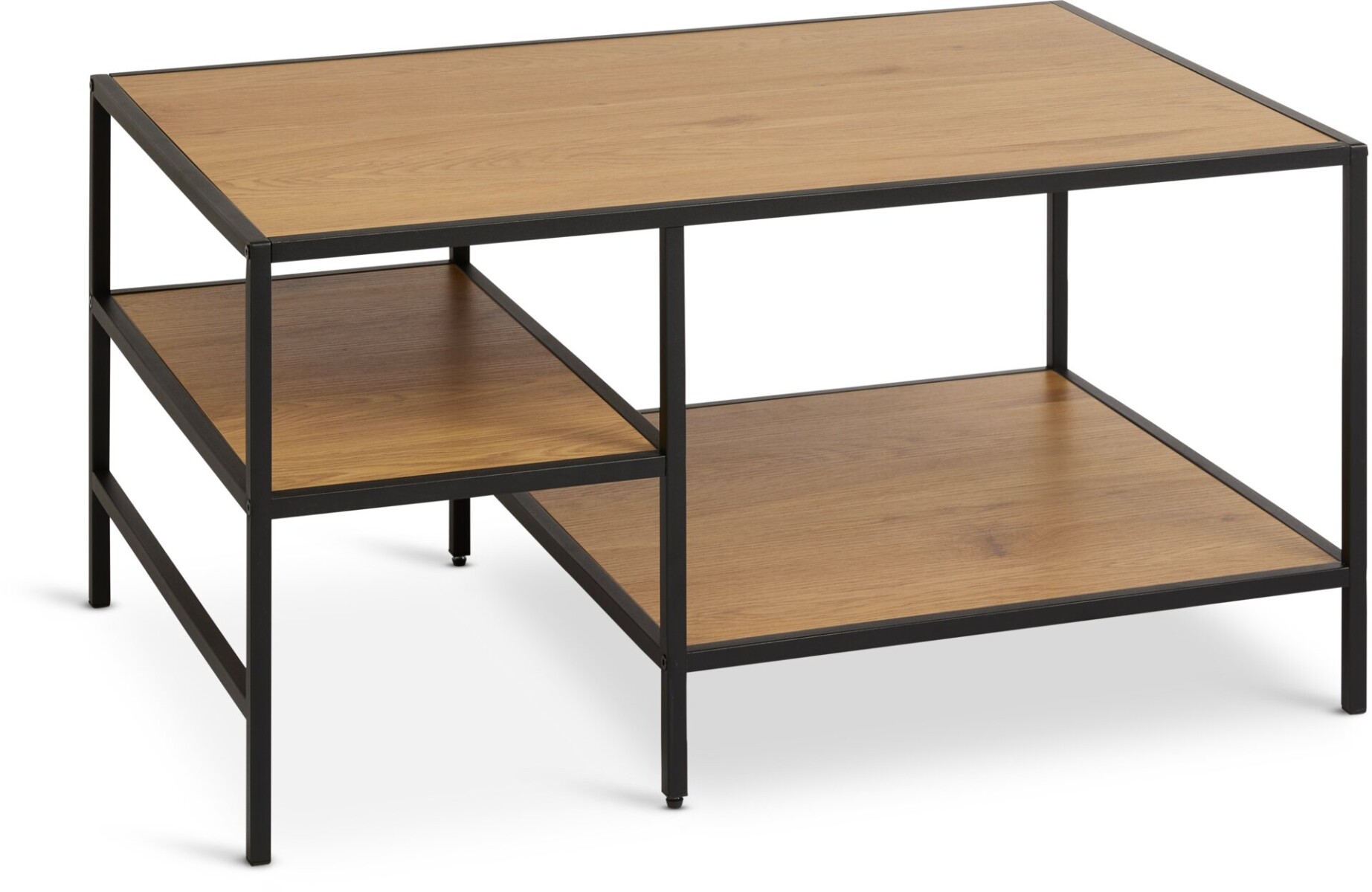 Mesa centro TRAPPEDAL 90x60 2 estantes 
