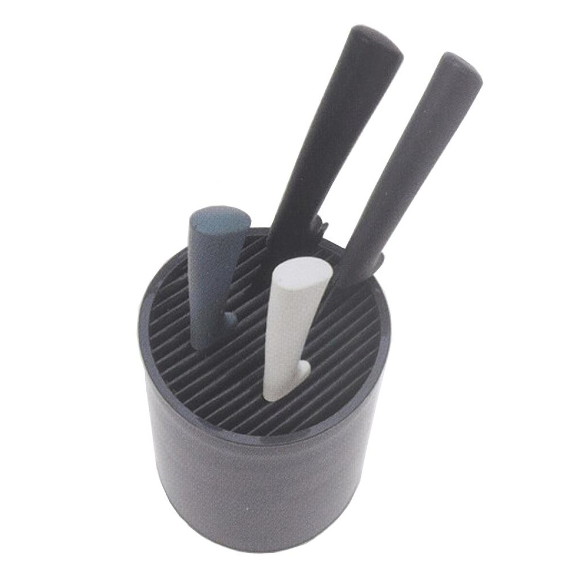 Porta Cuchillo Organizador de Plastico - Gris 