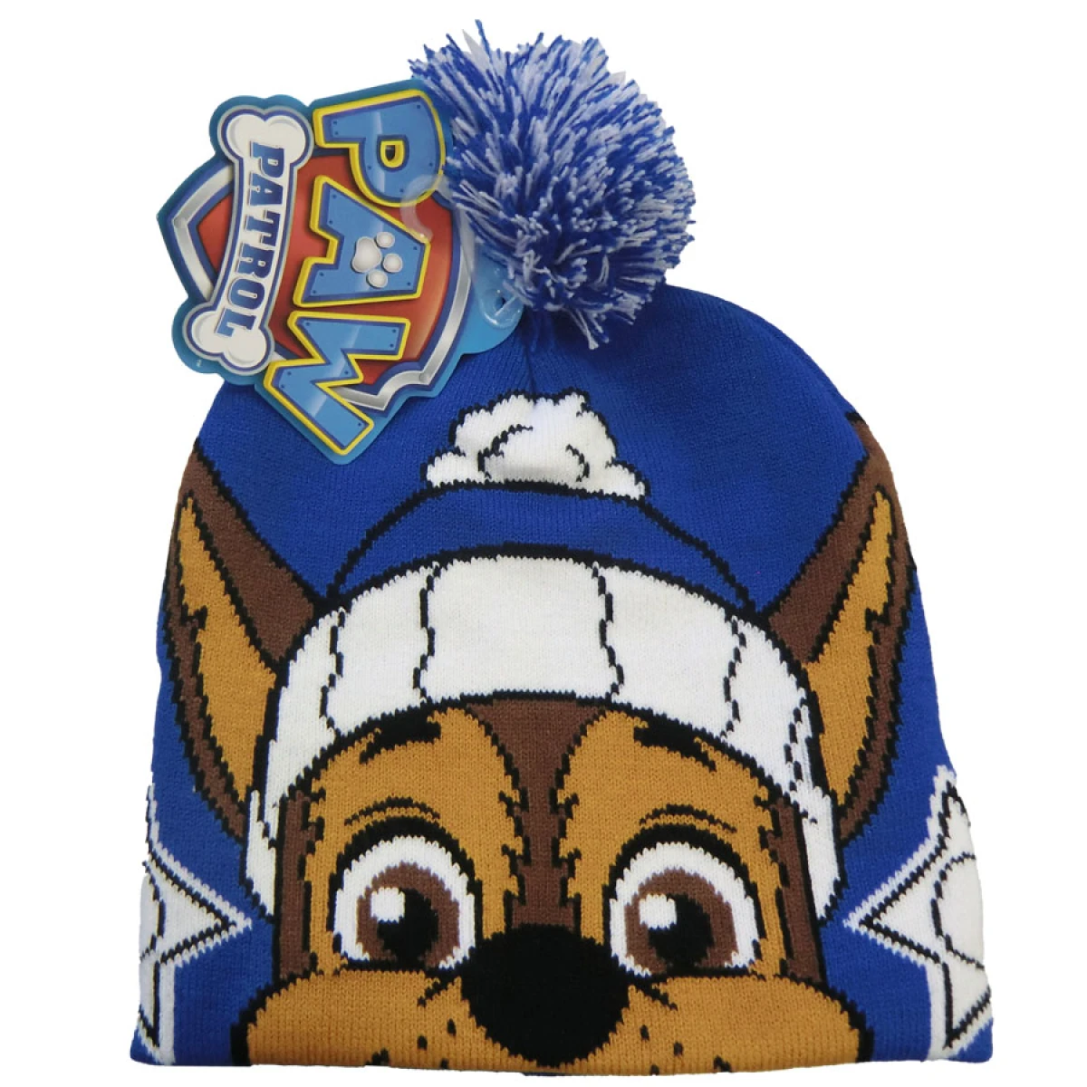 Gorro de Lana Infantil Paw Patrol Pom Pom - AZUL 
