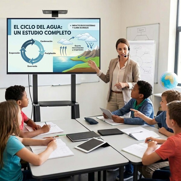 Soporte De Piso Para Tv Monitor 32 A 75 " Ruedas + Estante Color Negro