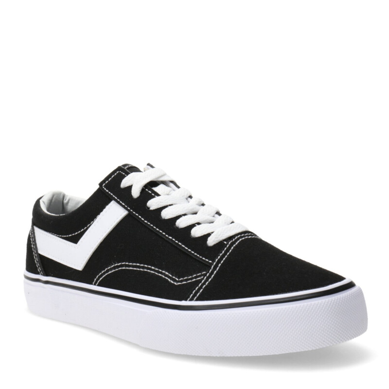 Championes de Mujer PONY Old School Canvas Bajo Dama Negro