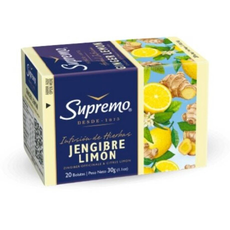Té Supremo 20 sobres Jengibre con Limón