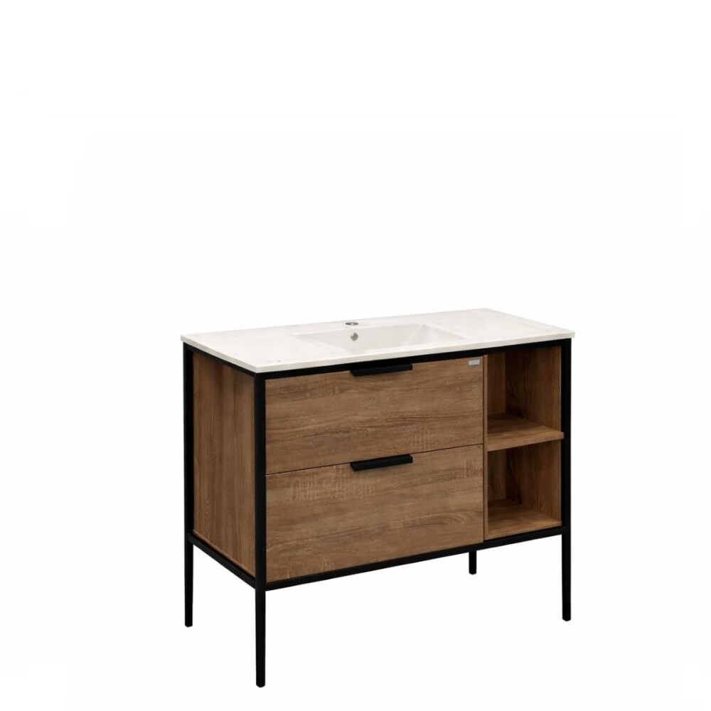 Mueble de baño de pie soak 90cm bacha de resina con mesada Mueble De Baño De Pie Soak 90cm Bacha De Resina Con Mesada