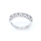 Anillo en oro 18k blanco con 7 brillantes Anillo en oro 18k blanco con 7 brillantes