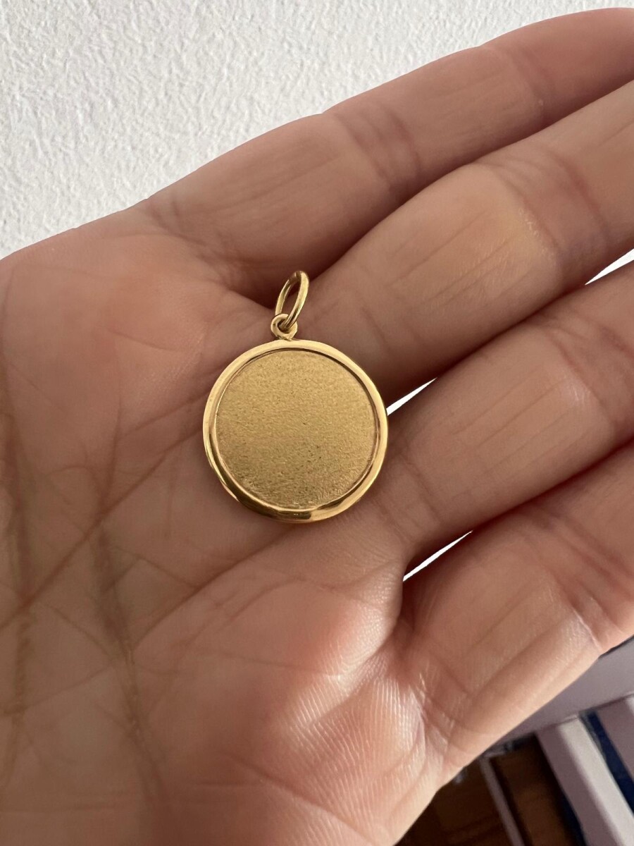 Medalla redonda satinada 