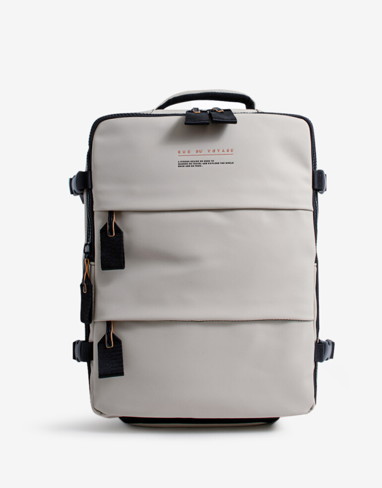 Mochilas Urbanas Mochila De Viaje Rue Du Voyage - Blanco Crudo