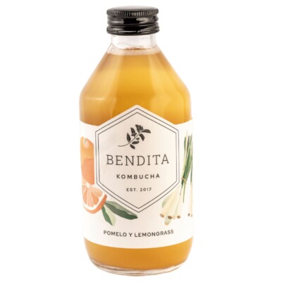 Bendita Kombucha pomelo y lemongrass 250ml Bendita Kombucha pomelo y lemongrass 250ml