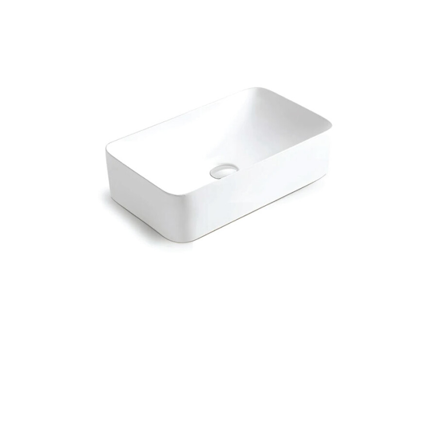 Lavabo de Apoyo Rectangular Blanco Línea Zoe Lavabo de Apoyo Rectangular Blanco Línea Zoe
