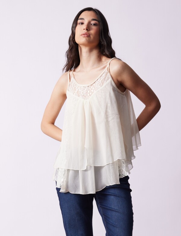 Blusa Gasa CRUDO